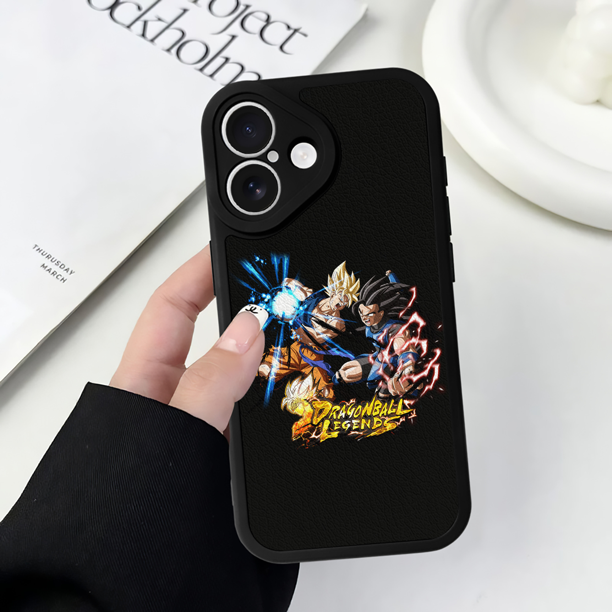 （画像用） ドラゴンボール DRAGON BALL 【iPhone 16シリーズ対応】シリコンスマホケース（レザー調） 材質：シリコン